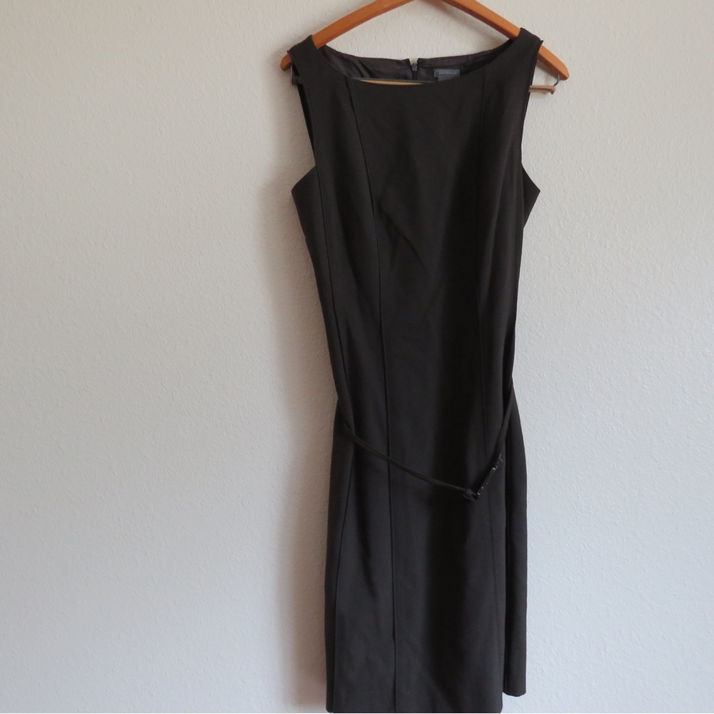 Ann Taylor Classic Chic Sleeveless Belted  A-Line Dress SZ 6